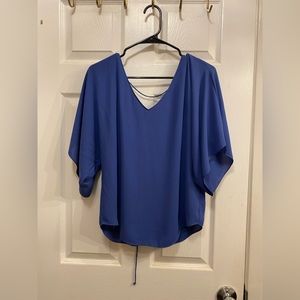 Blue sheer size small blouse